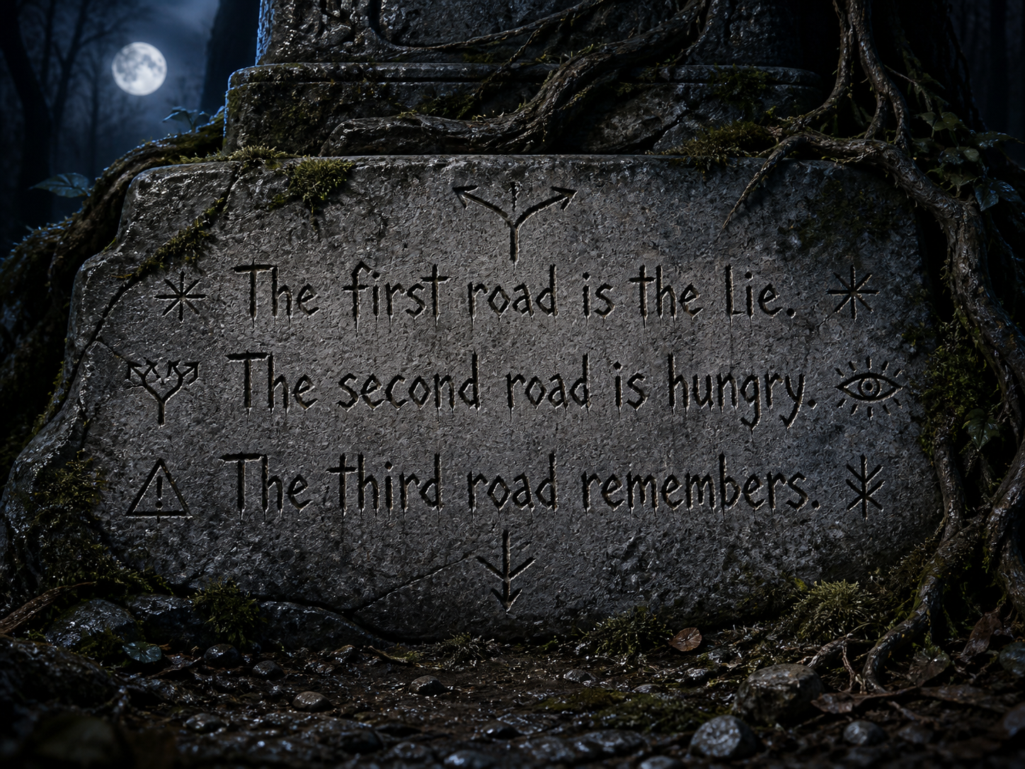 Tiny Road-Scratch: The first road is the lie.