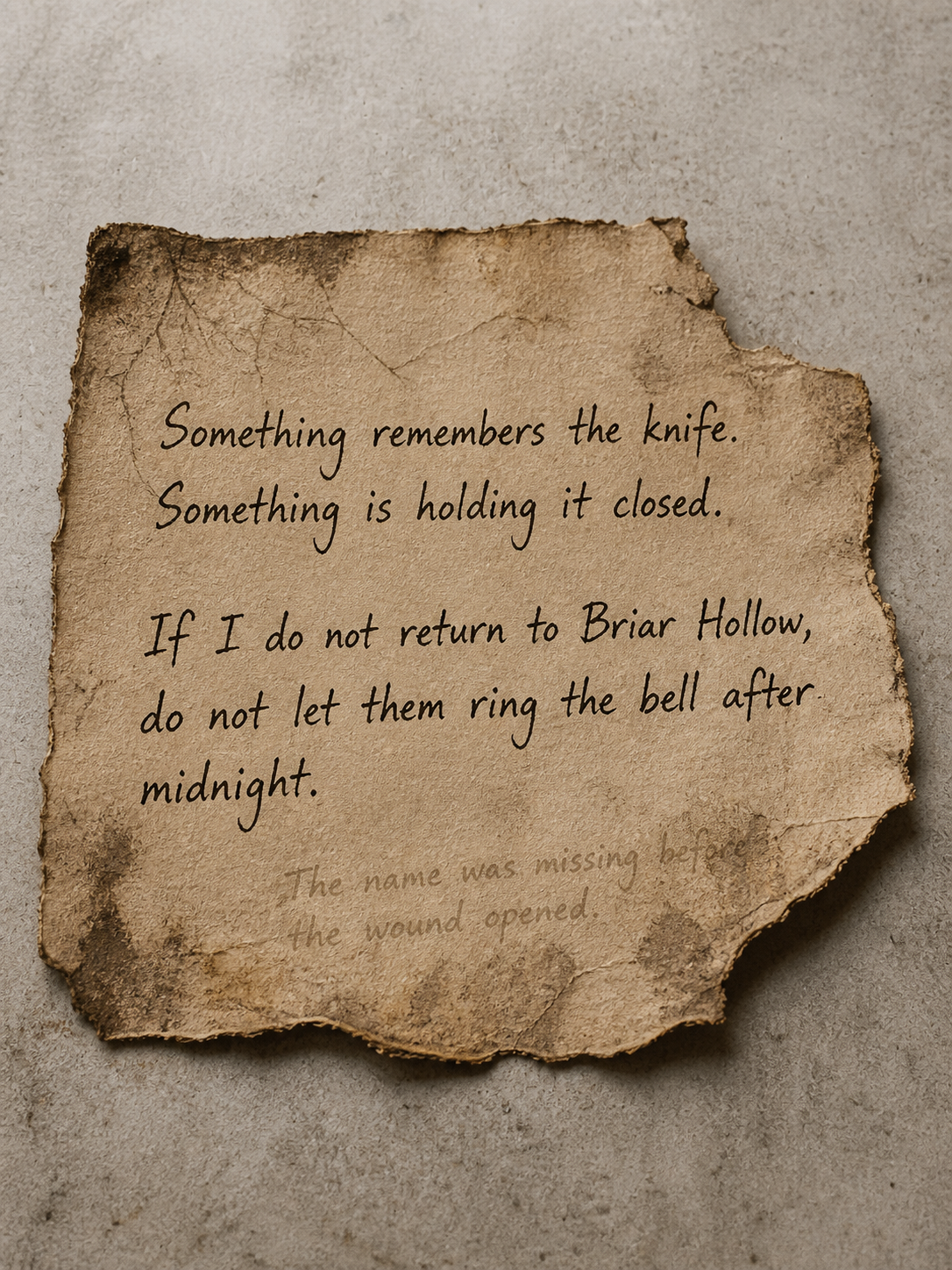 Alden’s Torn Note