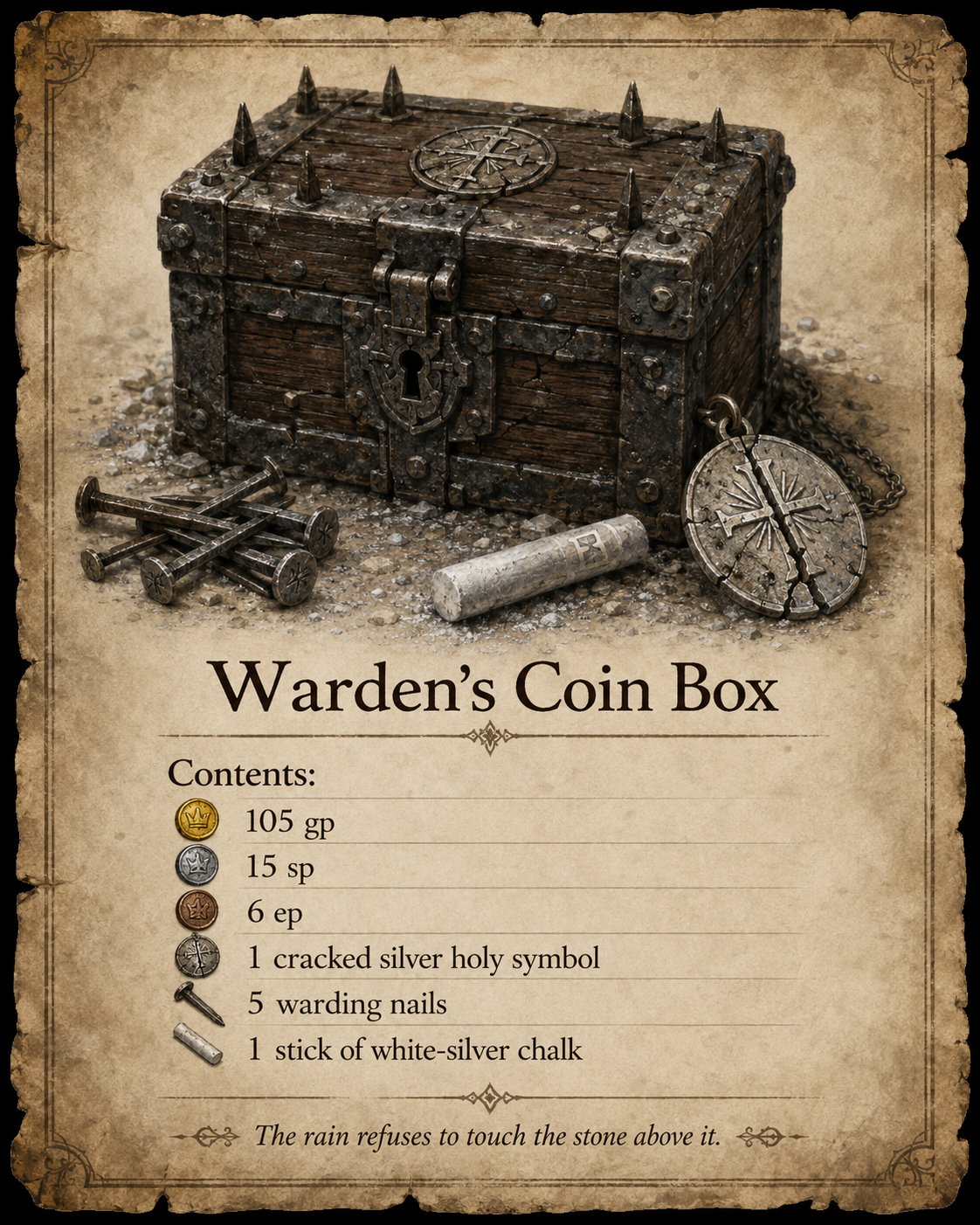 Wardens Coin Box