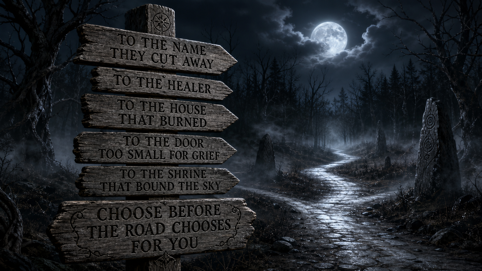 Midnight Road Signpost