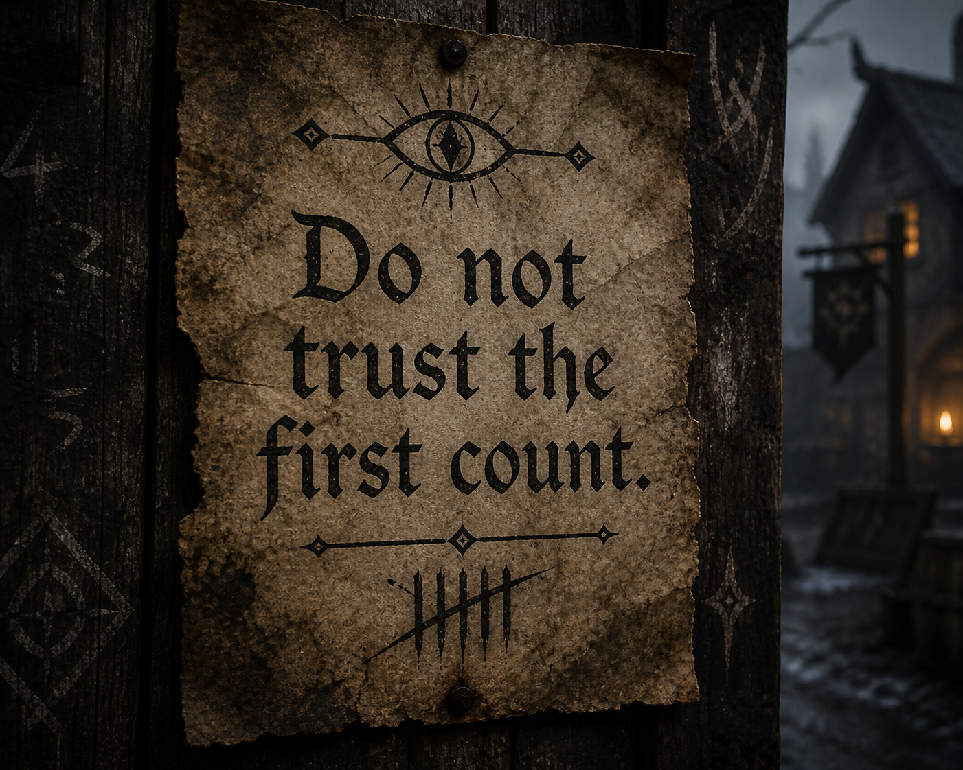 “Do Not Trust the First Count”