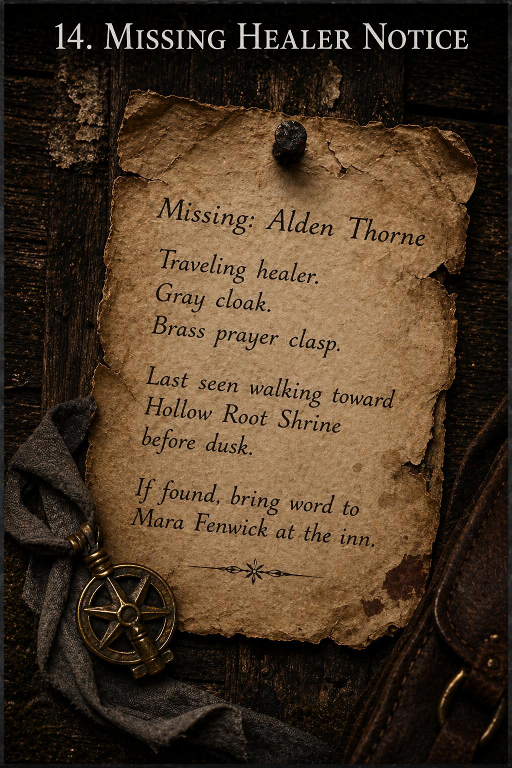 Missing Healer Notice