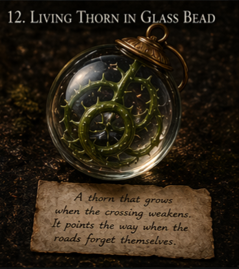 Living Thorn in Glass Bead